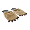 Dolce & Gabbana Beige Acrylic Knitted Fur Wrist Mitten Gloves