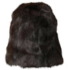 Dolce & Gabbana Brown Weasel Fur Womens Cashmere Hat Beanie