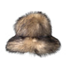 Dolce & Gabbana Brown Faux Fur Modacrylic Fedora Hat