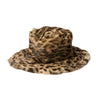 Dolce & Gabbana Brown Leopard Fur Women Bucket Hat