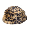 Dolce & Gabbana Brown Leopard Fur Women Bucket Hat