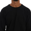 Daniele Alessandrini Elegant Black Cotton Crewneck Sweater