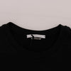 Daniele Alessandrini Elegant Black Cotton Crewneck Sweater