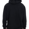 Daniele Alessandrini Elegant Black Cotton Hooded Sweater