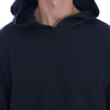 Daniele Alessandrini Elegant Black Cotton Hooded Sweater