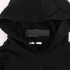 Daniele Alessandrini Elegant Black Cotton Hooded Sweater