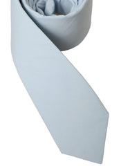 Light Blue Cotton Adjustable Tie Men