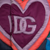 Dolce & Gabbana Multicolor Heart Logo Hooded Puffer Jacket