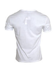 White Logo Embroidery Short Sleeve T-shirt