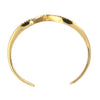 Nialaya Arched Wing Cuff Skyfall Gold CZ 925 Bracelet