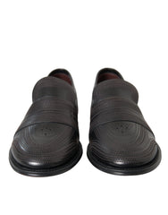 Black Brown Leather Loafer Men Dress Shoes