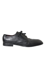 Black Leather Derby Formal Dress Men Shoes