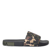 Dolce & Gabbana Multicolor Camouflage Leather Beachwear Men Shoes