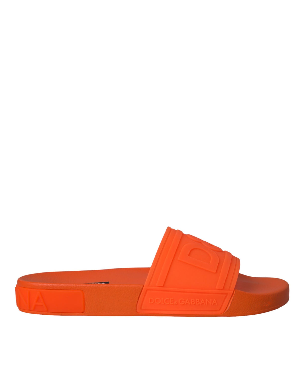 Orange Rubber Slides Sandals Beachwear Shoes