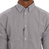 Frankie Morello Chic Blue Checkered Casual Shirt