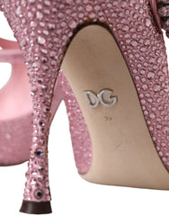 Pink Strass Crystal Heels Pumps Shoes