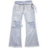 One Teaspoon Light Blue Cotton Women Jeans