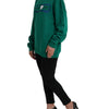 Philippe Model Green Cotton Logo Print Long Sleeves Pullover Sweater