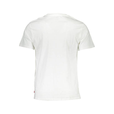 Levi's White Cotton Men T-Shirt