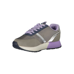 Gray Polyester Women Sneaker