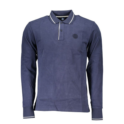 North Sails Blue Cotton Men Polo Shirt