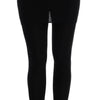 Dolce & Gabbana Elegant Black Cashmere Silk Stretch Pants