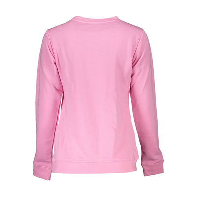 Cavalli Class Pink Cotton Sweater