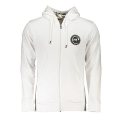 Cavalli Class White Cotton Men Sweatshirt