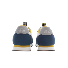 Blue Polyester Men Sneaker