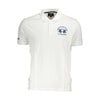 La Martina White Cotton Men Polo Shirt