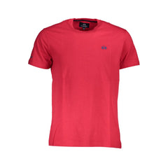 Red Cotton Men T-Shirt