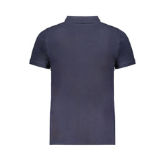 Blue Cotton Polo Shirt