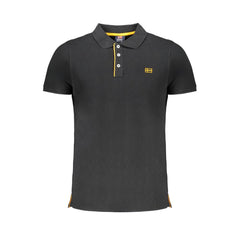 Black Cotton Polo Shirt