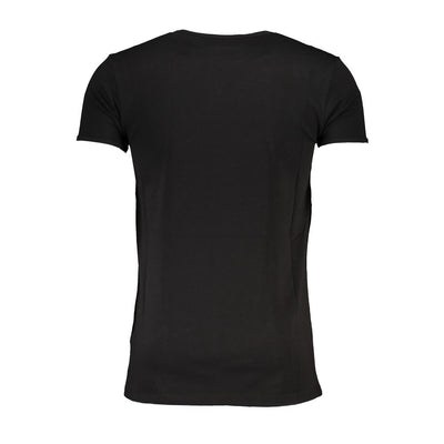 Cavalli Class Black Cotton T-Shirt