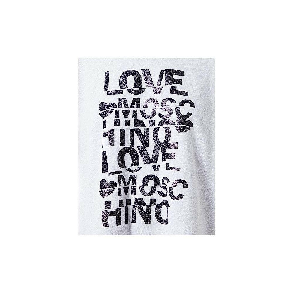 Love Moschino Gray Cotton Women's Oversized Sweatshirt