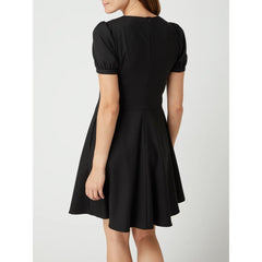 Black Polyester Women Dress