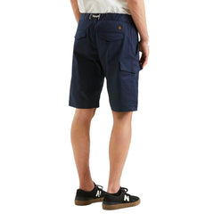 Elegant Blue Cotton Blend Shorts