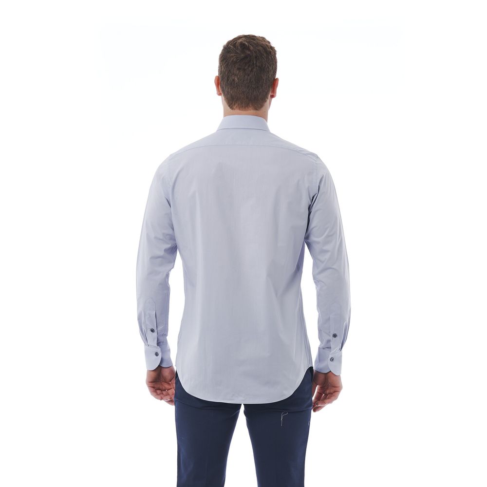 Bagutta Gray Cotton Men Shirt