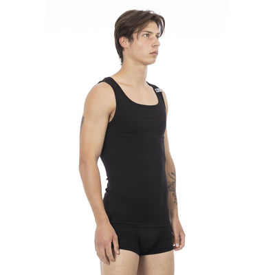 Bikkembergs Black Cotton Men's Tank Top