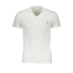 White Cotton Men T-Shirt