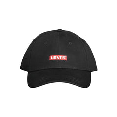 Black Cotton Men Cap