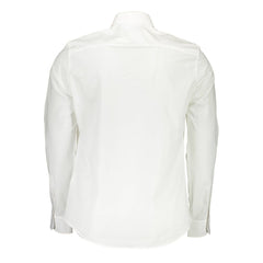 White Cotton Mens Shirt