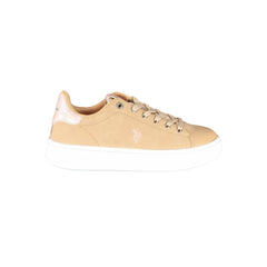 Beige Polyester Women Sneaker