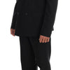 Dolce & Gabbana Elegant Black Wool Three-Piece Suit