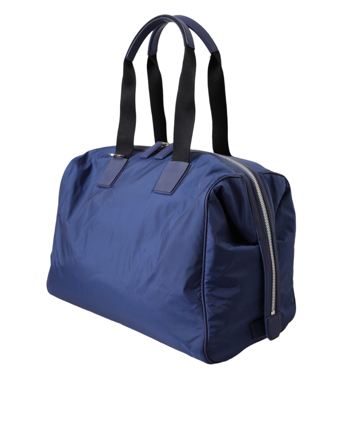 Dolce & Gabbana Blue Nylon Calfskin Hand Shoulder Duffel Bag