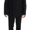 Dolce & Gabbana Elegant Black Wool Three-Piece Suit