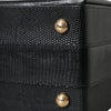 Dolce & Gabbana Black Lizard Embossed Calfskin Leather Double Box Bag