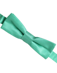 Mint Green Silk Adjustable Neck Men Bow Tie