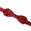 Dolce & Gabbana Red Silk Jacquard Adjustable Neck Men Bow Tie