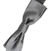 Dolce & Gabbana Gray Satin Silk Adjustable Neck Men Papillon Bow Tie